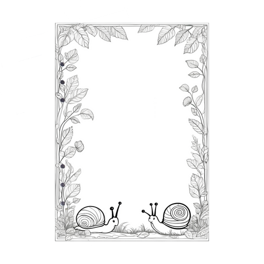 DIN A5 Ringbucheinlagen 6-fach Lochung mit Motiv | Bild Schnecke 2