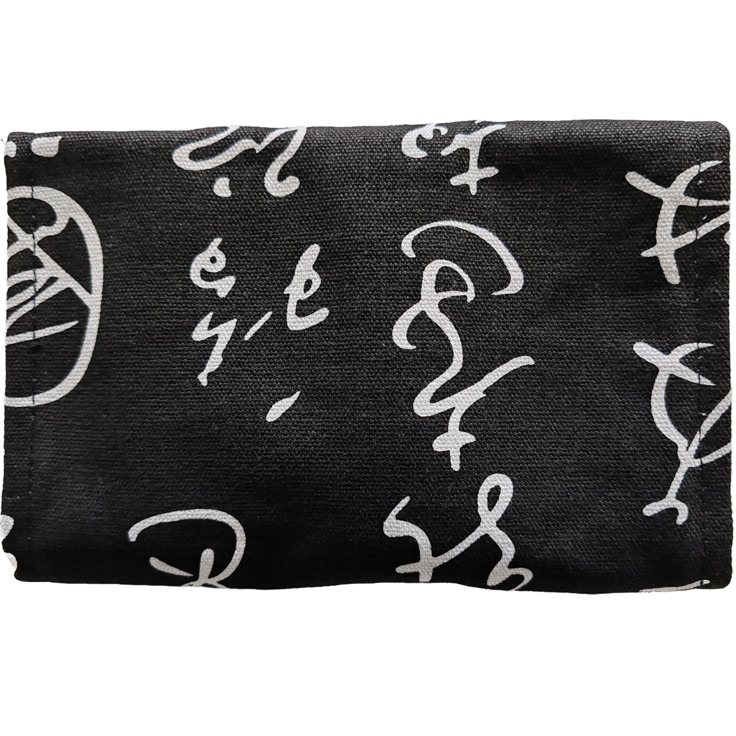 Federmäppchen | Kaligraphie-Design | Canvas | 48 Stiftplätze | Einrollbar