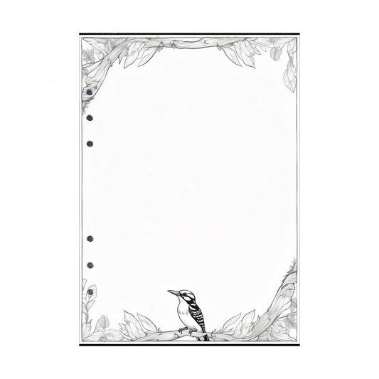 DIN A5 Ringbucheinlagen 6-fach Lochung mit Motiv | Bild Specht 5