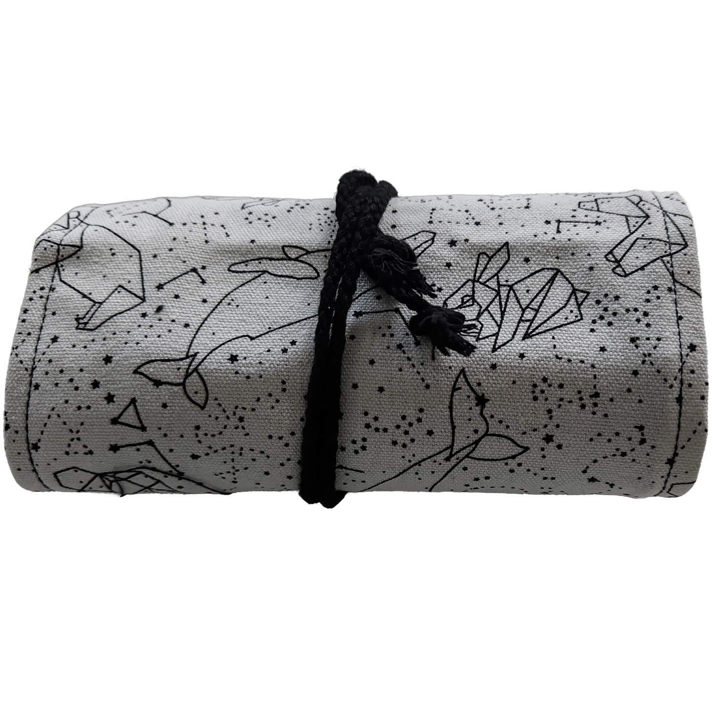 Federmäppchen | Sternbilder-Design | Canvas | 48 Stiftplätze | Einrollbar