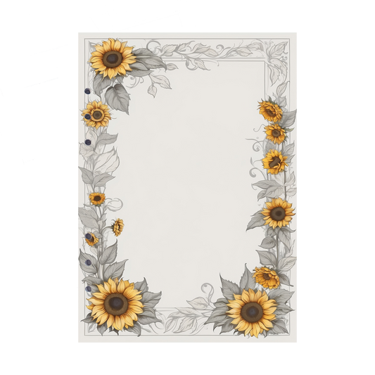 DIN A5 Ringbucheinlagen 6-fach Lochung mit Motiv | Bild Sunflower 10