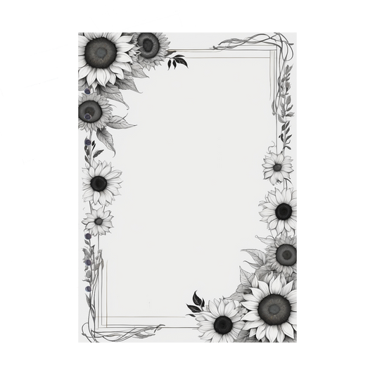 DIN A5 Ringbucheinlagen 6-fach Lochung mit Motiv | Bild Sunflower 14