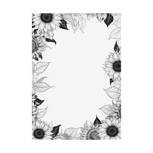 DIN A5 Ringbucheinlagen 6-fach Lochung mit Motiv | Bild Sunflower 17