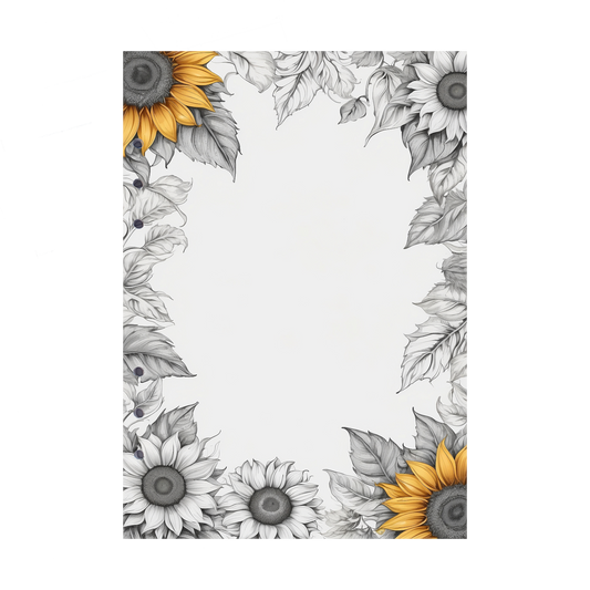 DIN A5 Ringbucheinlagen 6-fach Lochung mit Motiv | Bild Sunflower 18