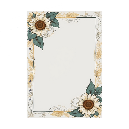 DIN A5 Ringbucheinlagen 6-fach Lochung mit Motiv | Bild Sunflower 20