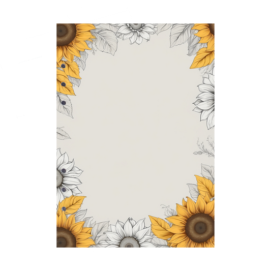 DIN A5 Ringbucheinlagen 6-fach Lochung mit Motiv | Bild Sunflower 23