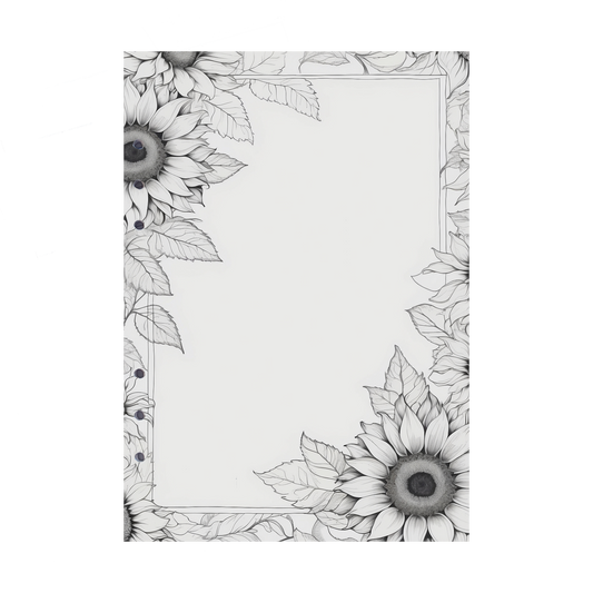 DIN A5 Ringbucheinlagen 6-fach Lochung mit Motiv | Bild Sunflower 29