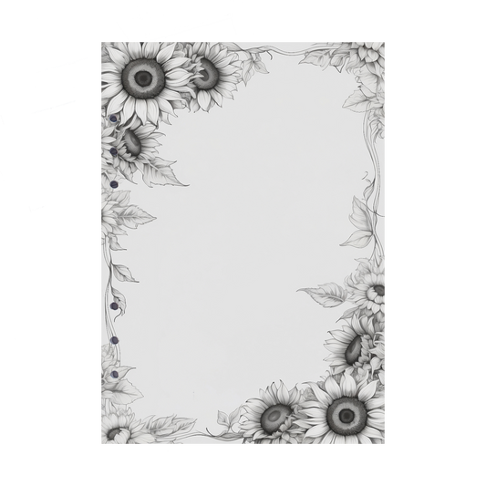 DIN A5 Ringbucheinlagen 6-fach Lochung mit Motiv | Bild Sunflower 3