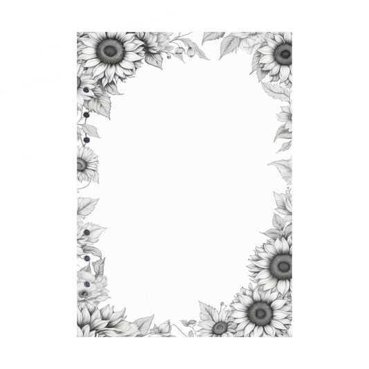 DIN A5 Ringbucheinlagen 6-fach Lochung mit Motiv | Bild Sunflower 37