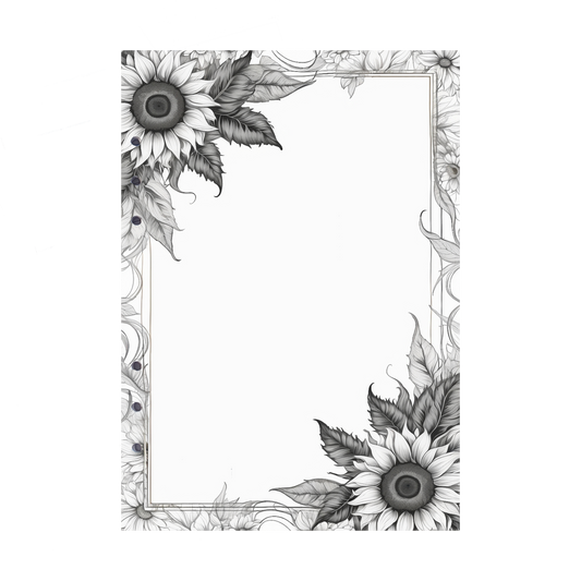 DIN A5 Ringbucheinlagen 6-fach Lochung mit Motiv | Bild Sunflower 38