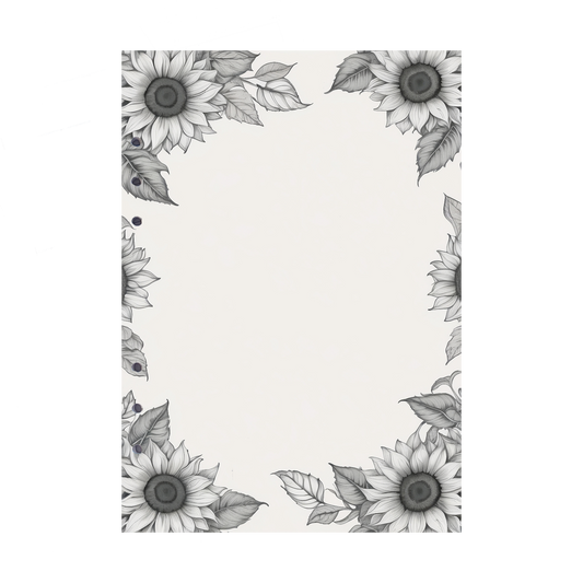 DIN A5 Ringbucheinlagen 6-fach Lochung mit Motiv | Bild Sunflower 39