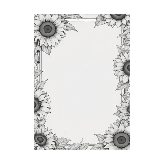 DIN A5 Ringbucheinlagen 6-fach Lochung mit Motiv | Bild Sunflower 40