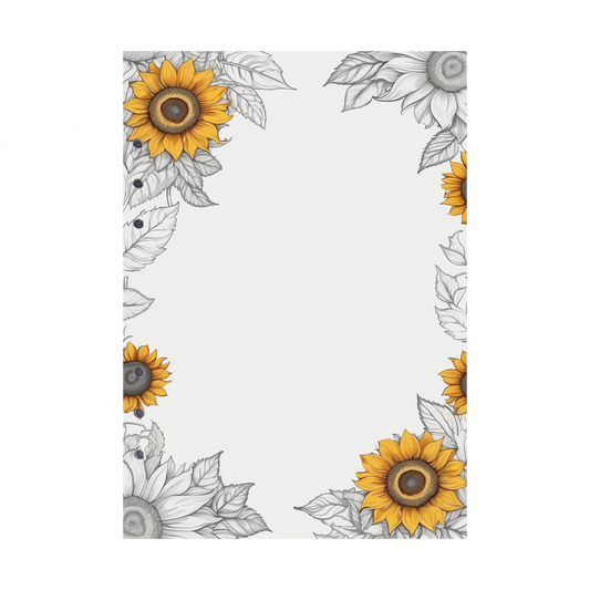 DIN A5 Ringbucheinlagen 6-fach Lochung mit Motiv | Bild Sunflower 44