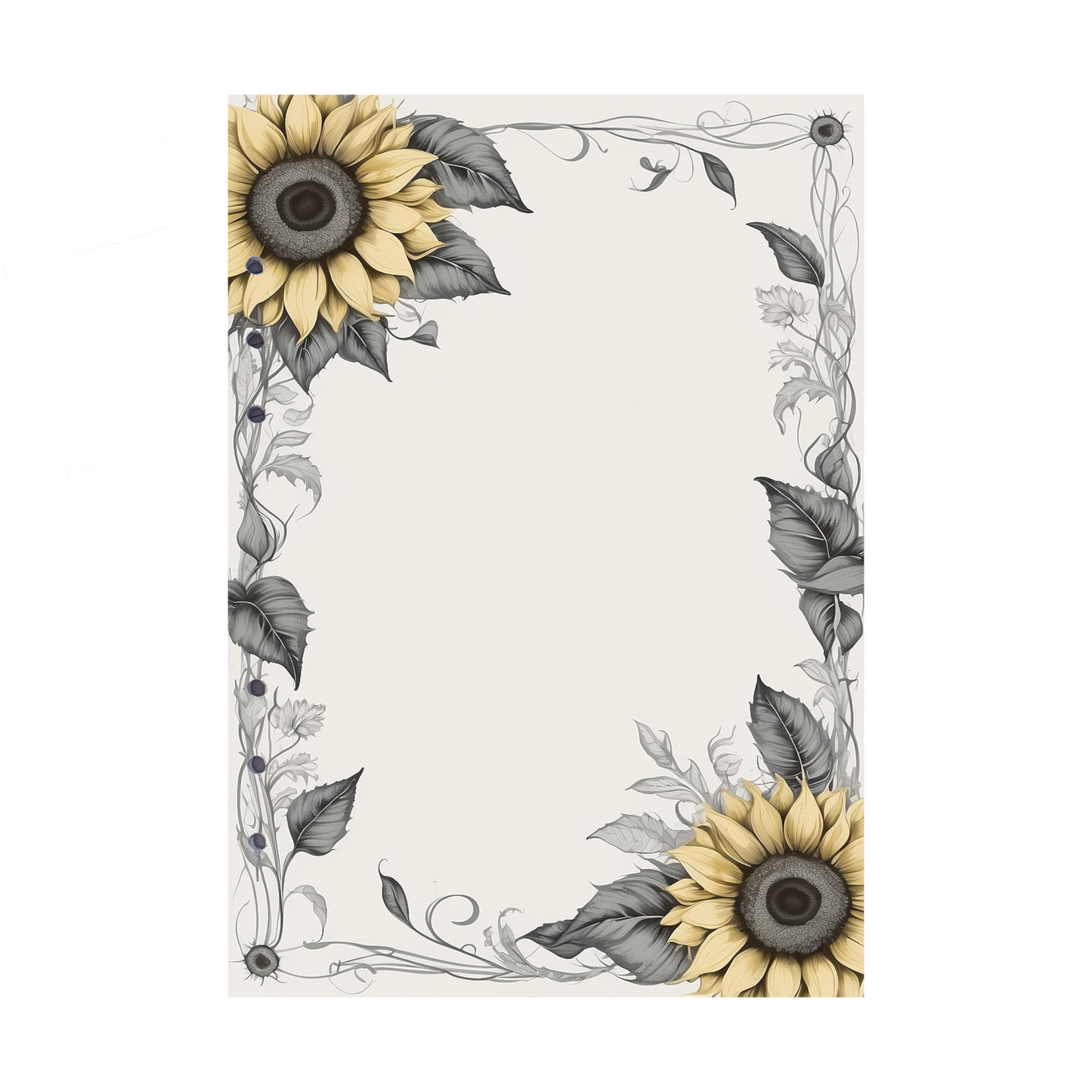 DIN A5 Ringbucheinlagen 6-fach Lochung mit Motiv | Bild Sunflower 45