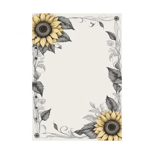 DIN A5 Ringbucheinlagen 6-fach Lochung mit Motiv | Bild Sunflower 45