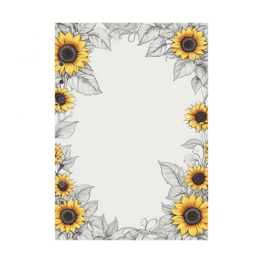 DIN A5 Ringbucheinlagen 6-fach Lochung mit Motiv | Bild Sunflower 47