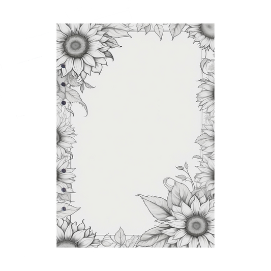 DIN A5 Ringbucheinlagen 6-fach Lochung mit Motiv | Bild Sunflower 51