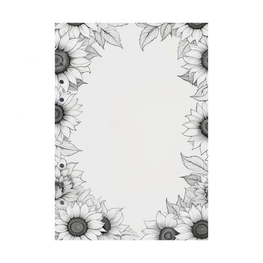 DIN A5 Ringbucheinlagen 6-fach Lochung mit Motiv | Bild Sunflower 52