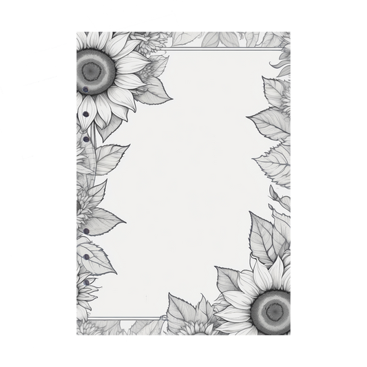 DIN A5 Ringbucheinlagen 6-fach Lochung mit Motiv | Bild Sunflower 55