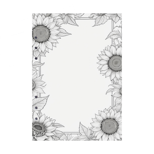 DIN A5 Ringbucheinlagen 6-fach Lochung mit Motiv | Bild Sunflower 57