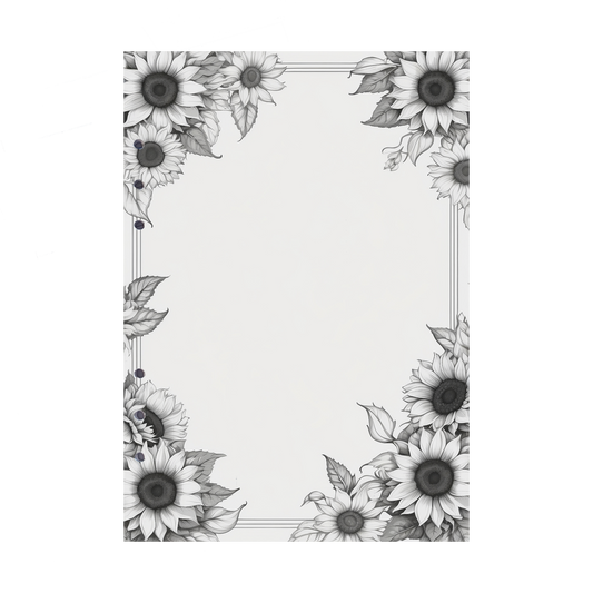 DIN A5 Ringbucheinlagen 6-fach Lochung mit Motiv | Bild Sunflower 59