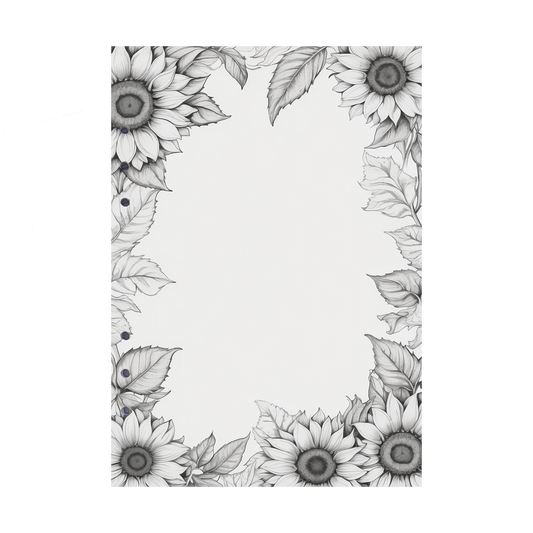 DIN A5 Ringbucheinlagen 6-fach Lochung mit Motiv | Bild Sunflower 60