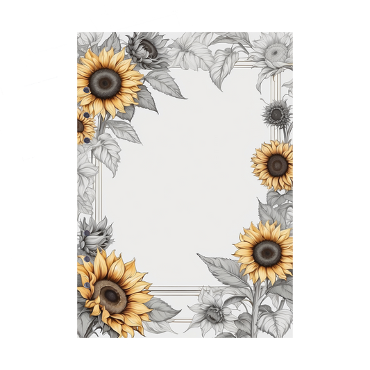 DIN A5 Ringbucheinlagen 6-fach Lochung mit Motiv | Bild Sunflower 62