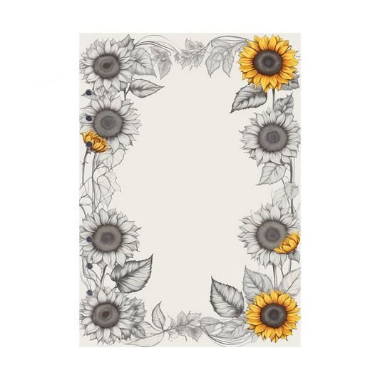 DIN A5 Ringbucheinlagen 6-fach Lochung mit Motiv | Bild Sunflower 66