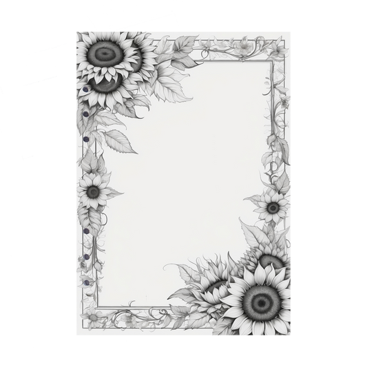 DIN A5 Ringbucheinlagen 6-fach Lochung mit Motiv | Bild Sunflower 68
