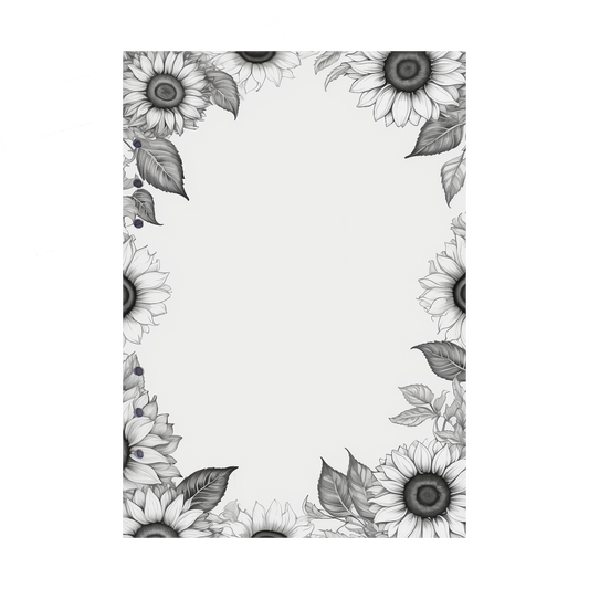 DIN A5 Ringbucheinlagen 6-fach Lochung mit Motiv | Bild Sunflower 7