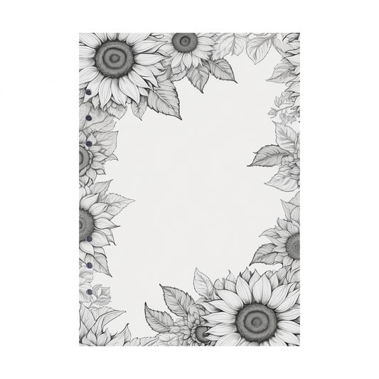DIN A5 Ringbucheinlagen 6-fach Lochung mit Motiv | Bild Sunflower 75