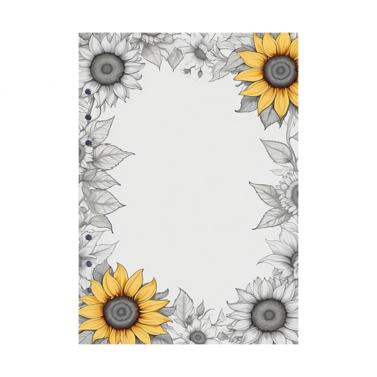 DIN A5 Ringbucheinlagen 6-fach Lochung mit Motiv | Bild Sunflower 77