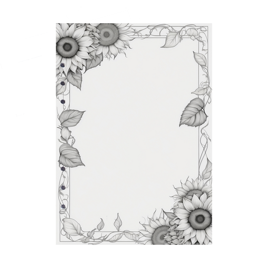 DIN A5 Ringbucheinlagen 6-fach Lochung mit Motiv | Bild Sunflower 79