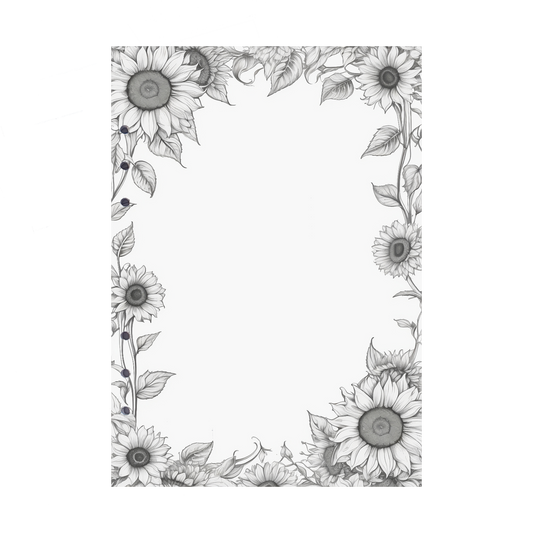 DIN A5 Ringbucheinlagen 6-fach Lochung mit Motiv | Bild Sunflower 8