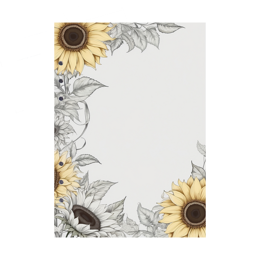 DIN A5 Ringbucheinlagen 6-fach Lochung mit Motiv | Bild Sunflower 80