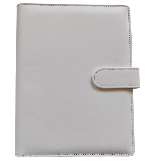 Ringbuch | Ringordner Weiß | 6-Ring-Mechanik | DIN A5 | Magnetverschluss