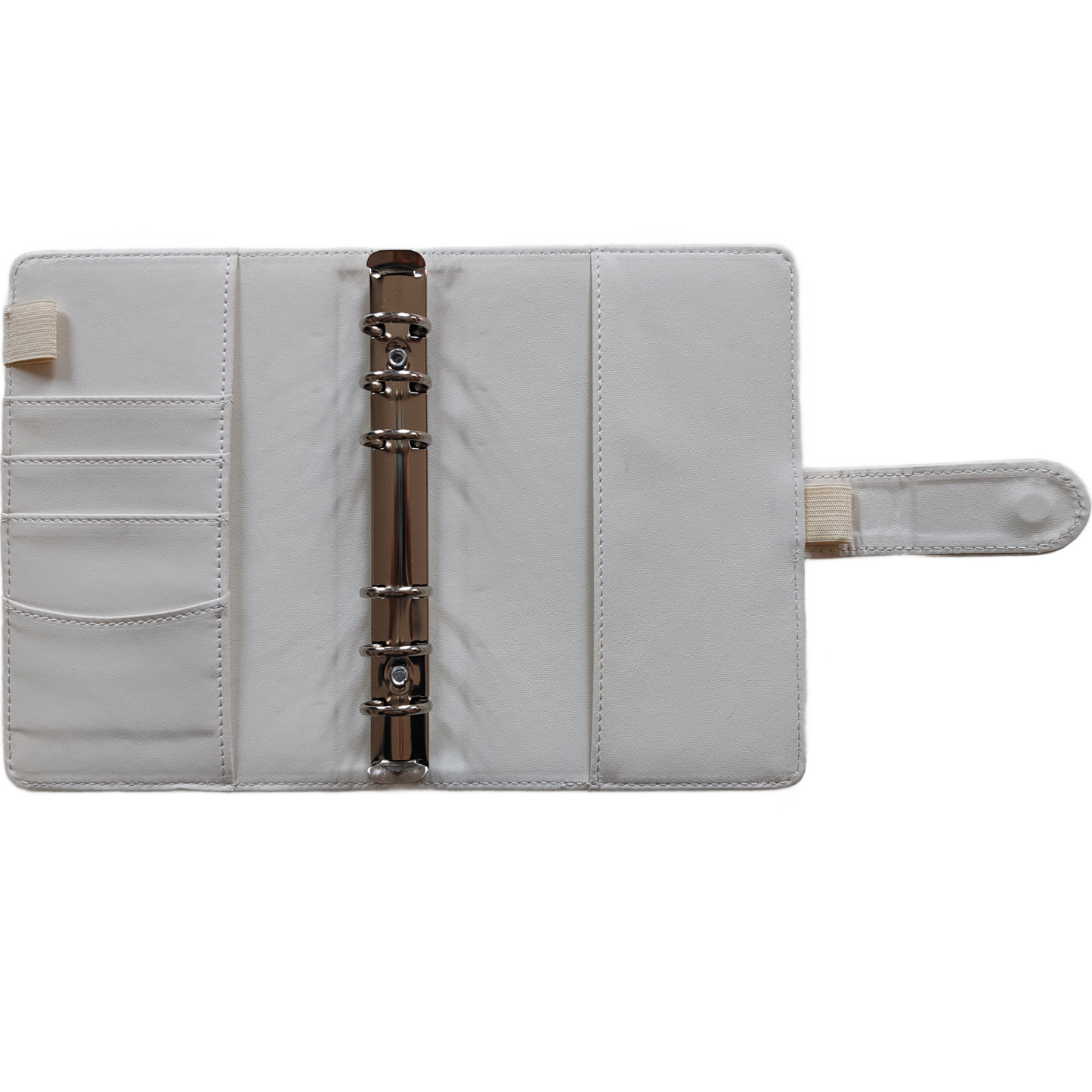 Personal Size / DIN A6 Ringbuch | Ringbinder Weiß | 6-Ring-Mechanik