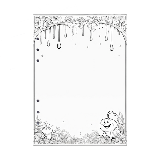 DIN A5 Ringbucheinlagen 6-fach Lochung mit Motiv | Bild Wurm 5