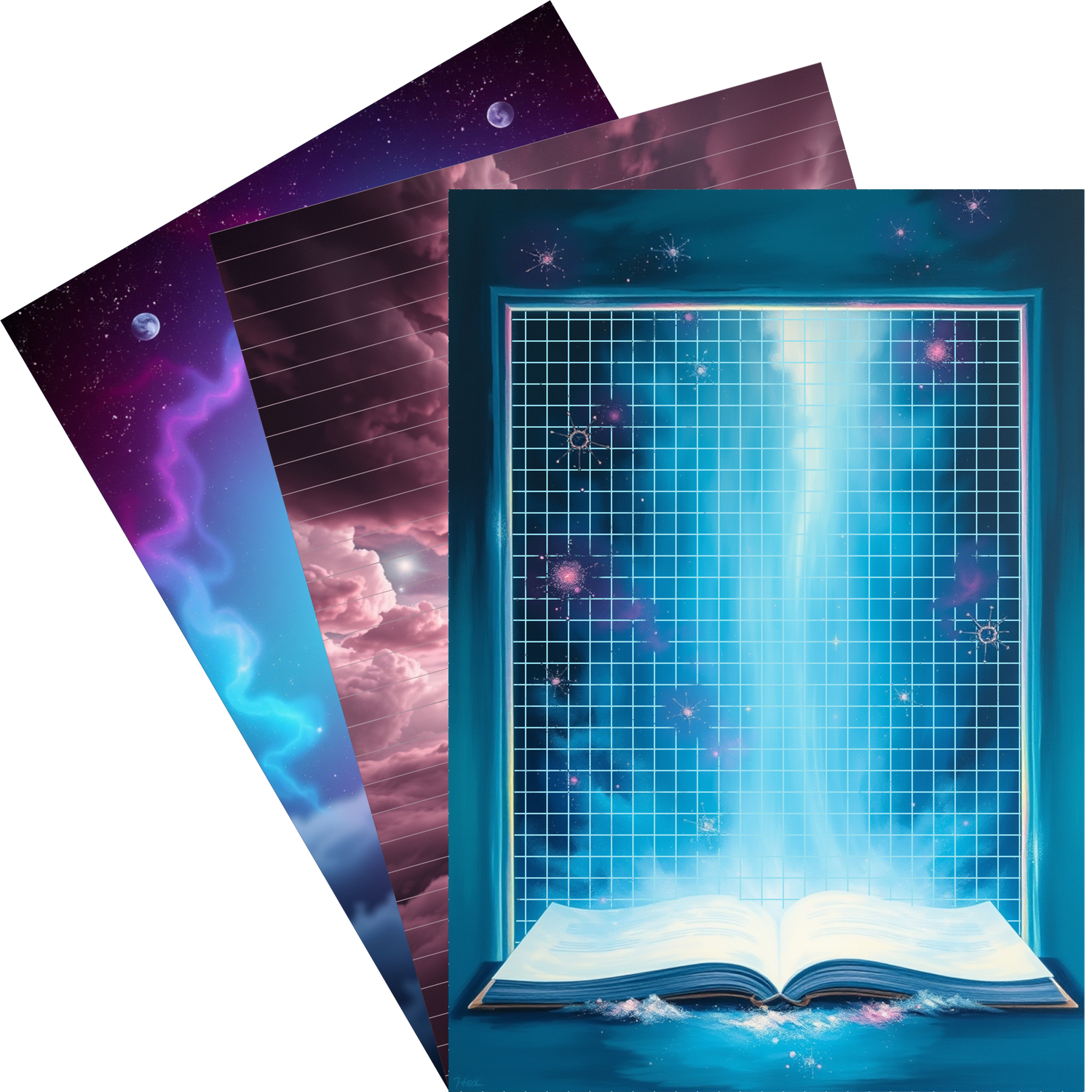 DIN A5 Ringbucheinlagen - Magic Cosmos