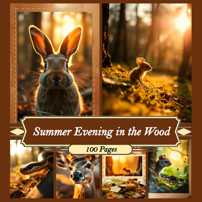 Summer Evening in the Wood | Digital Download | 100 Bilder | Scrapbook | DIN A4