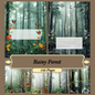 Rainy Forest | Digital Download | 100 Bilder | Scrapbook | DIN A4