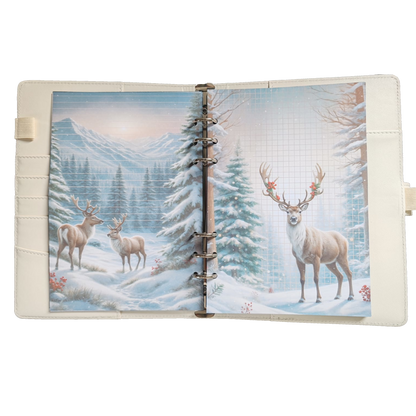 Snowy Reindeer Dreams - DIN A5 / DIN A6 Journaleinlagen