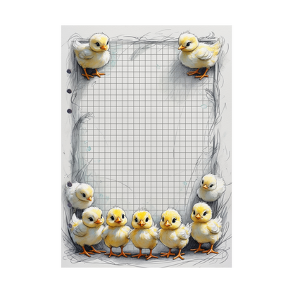 DIN A5 Ringbucheinlagen 6-fach Lochung mit Motiv | Happy Easter 11