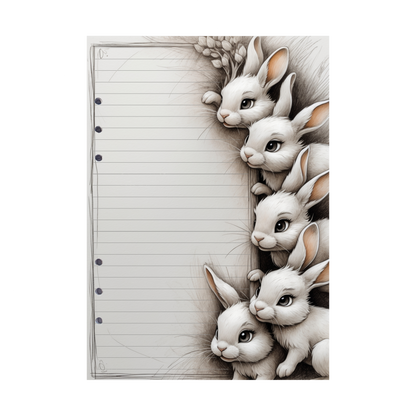 DIN A5 Ringbucheinlagen 6-fach Lochung mit Motiv | Happy Easter 14