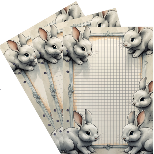 DIN A5 Ringbucheinlagen 6-fach Lochung mit Motiv | Happy Easter 15