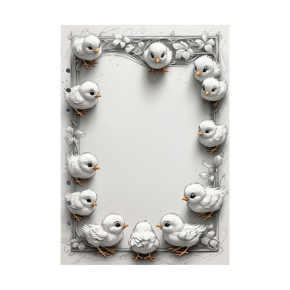 DIN A5 Ringbucheinlagen 6-fach Lochung mit Motiv | Happy Easter 16