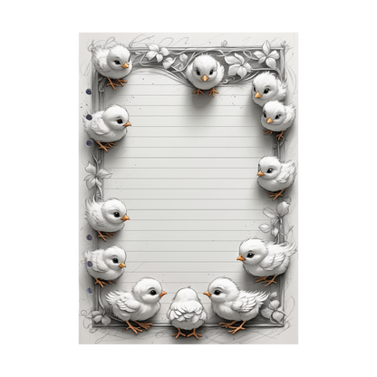 DIN A5 Ringbucheinlagen 6-fach Lochung mit Motiv | Happy Easter 16