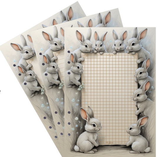 DIN A5 Ringbucheinlagen 6-fach Lochung mit Motiv | Happy Easter 18