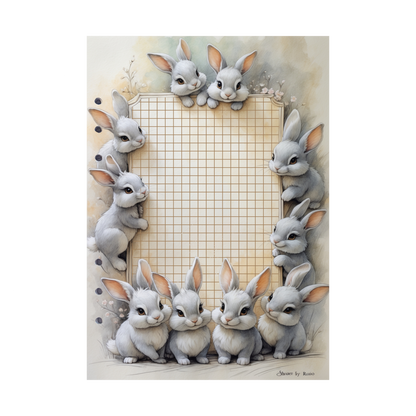 DIN A5 Ringbucheinlagen 6-fach Lochung mit Motiv | Happy Easter 19