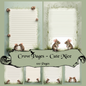 Cute Mice Notizseiten | Digital Download | 100 Seiten | Liniert | A4